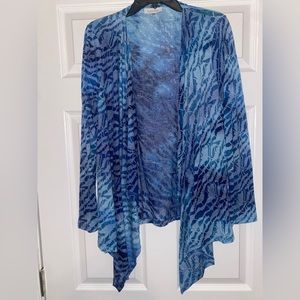 CALVIN KLEIN Long Sleeve Open Front Cardigan Size Small